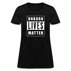 Unborn Lives Matter Women's T-Shirt - black