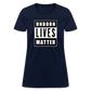 Unborn Lives Matter Women's T-Shirt - navy