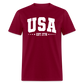 Retro USA Est 1776  Classic T-Shirt - burgundy