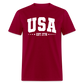 Retro USA Est 1776  Classic T-Shirt - dark red