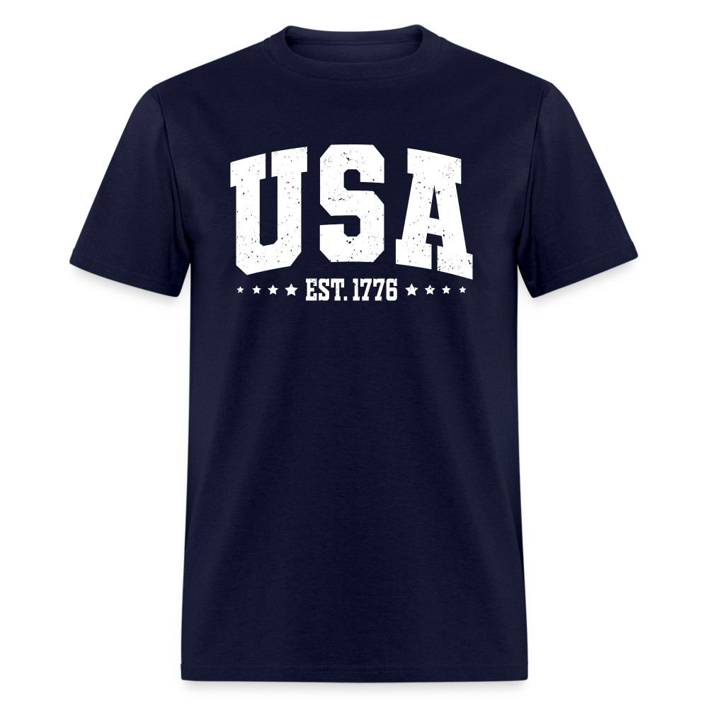 Retro USA Est 1776  Classic T-Shirt - navy