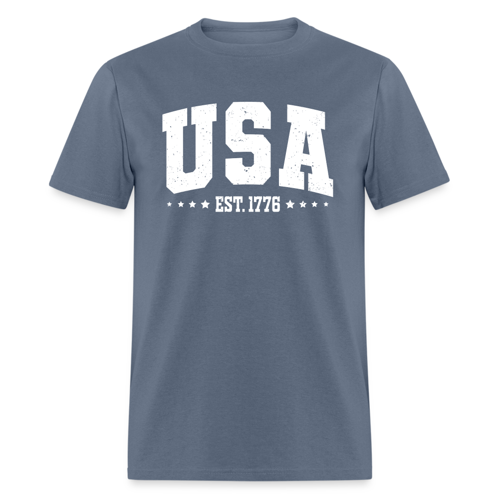 Retro USA Est 1776  Classic T-Shirt - denim