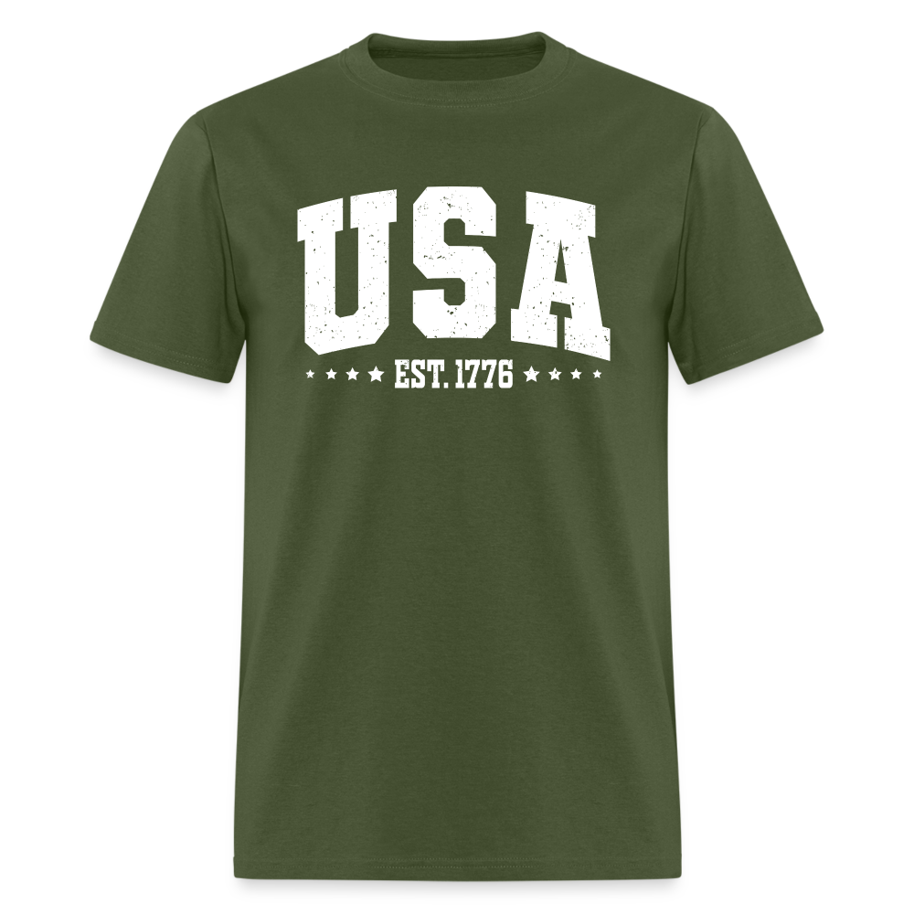 Retro USA Est 1776  Classic T-Shirt - military green