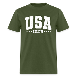 Retro USA Est 1776  Classic T-Shirt - military green