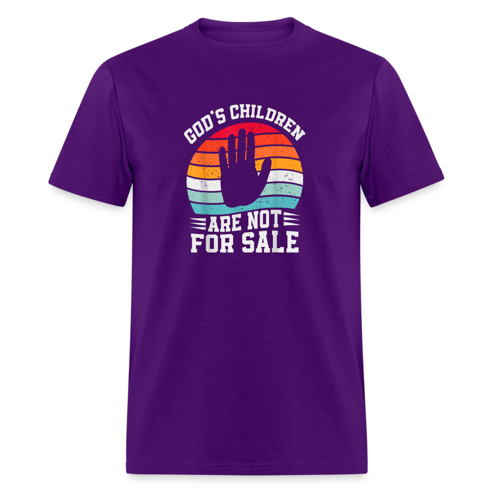 God's Children Are Not For Sale Classic T-Shirt - purple