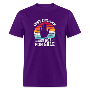 God's Children Are Not For Sale Classic T-Shirt - purple