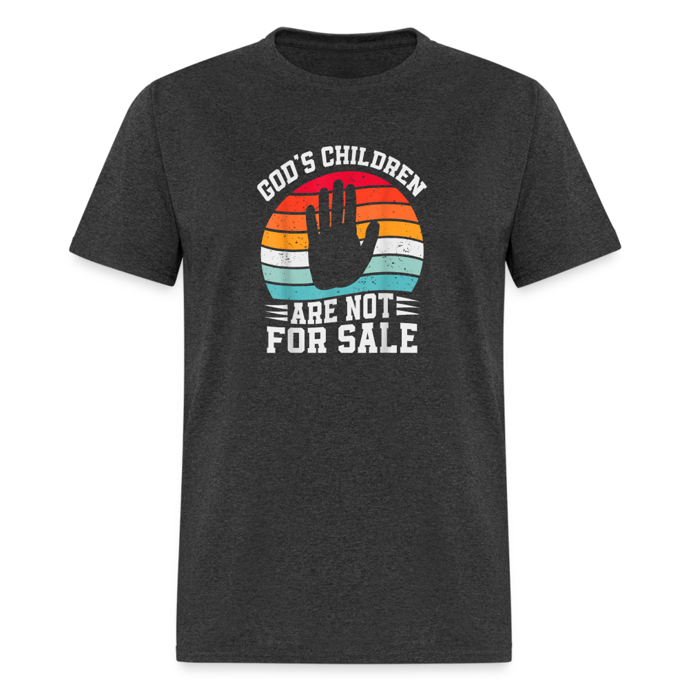 God's Children Are Not For Sale Classic T-Shirt - heather black