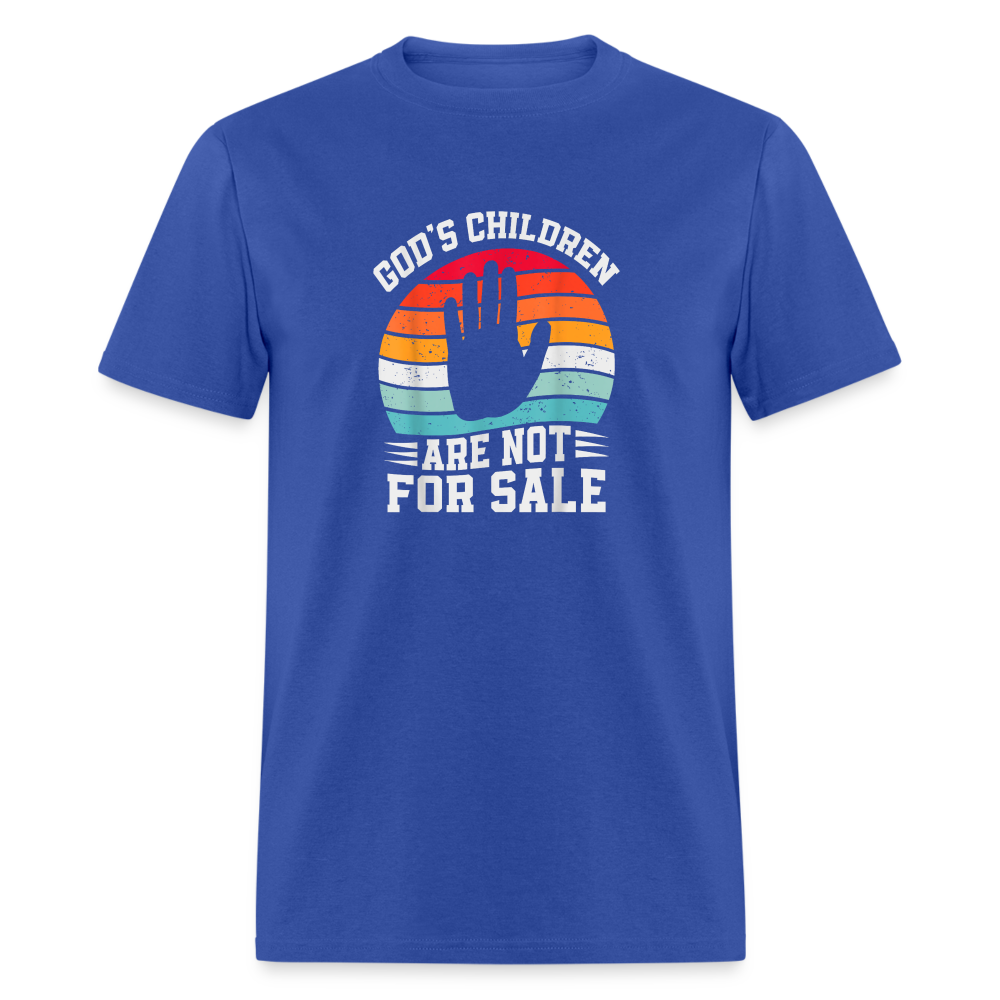 God's Children Are Not For Sale Classic T-Shirt - royal blue