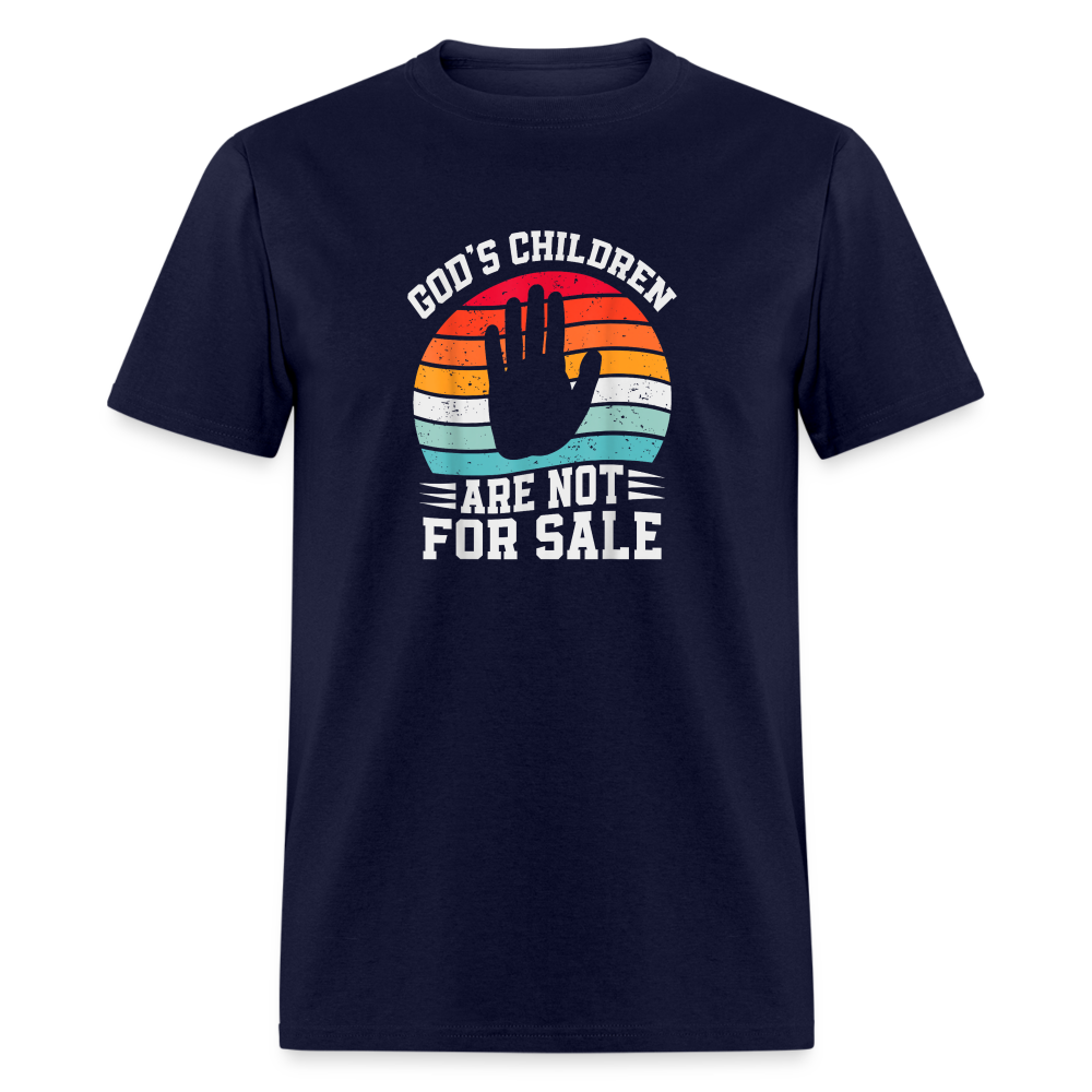 God's Children Are Not For Sale Classic T-Shirt - navy