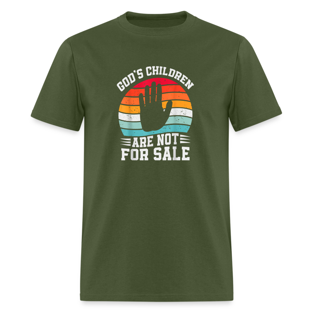 God's Children Are Not For Sale Classic T-Shirt - military green