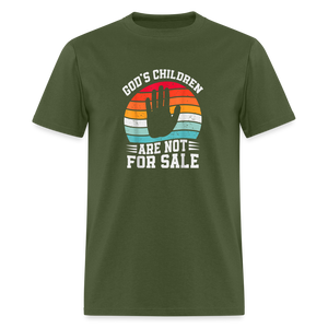 God's Children Are Not For Sale Classic T-Shirt - military green