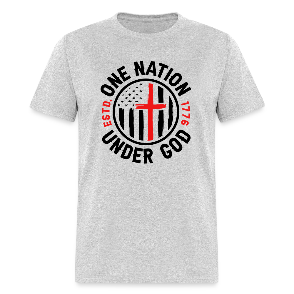 One Nation Under God Classic T-Shirt - heather gray