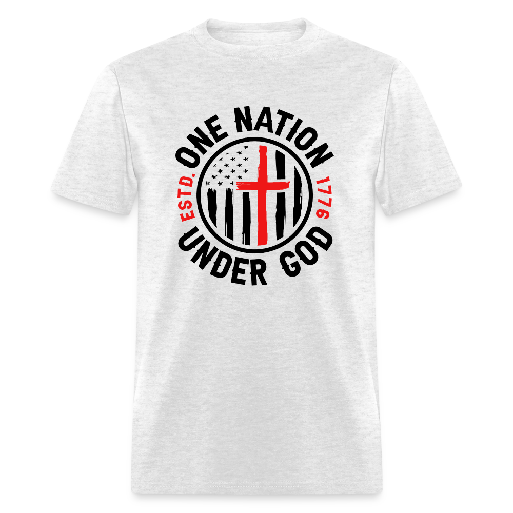 One Nation Under God Classic T-Shirt - light heather gray