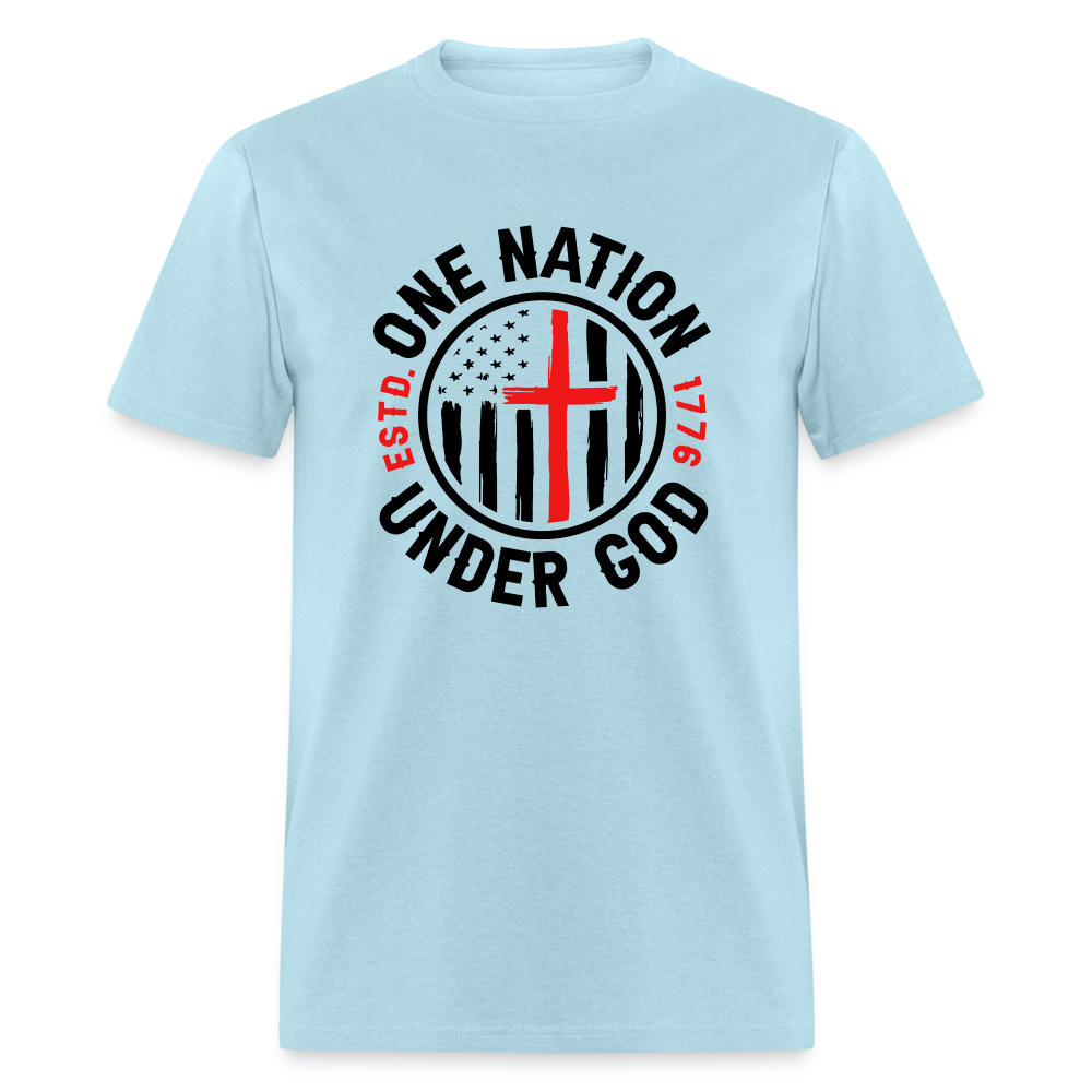 One Nation Under God Classic T-Shirt - powder blue