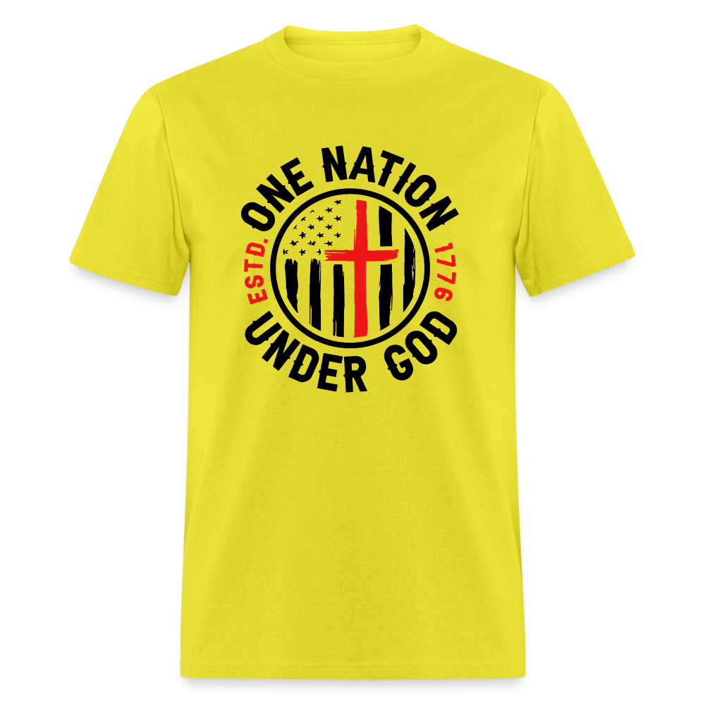 One Nation Under God Classic T-Shirt - yellow