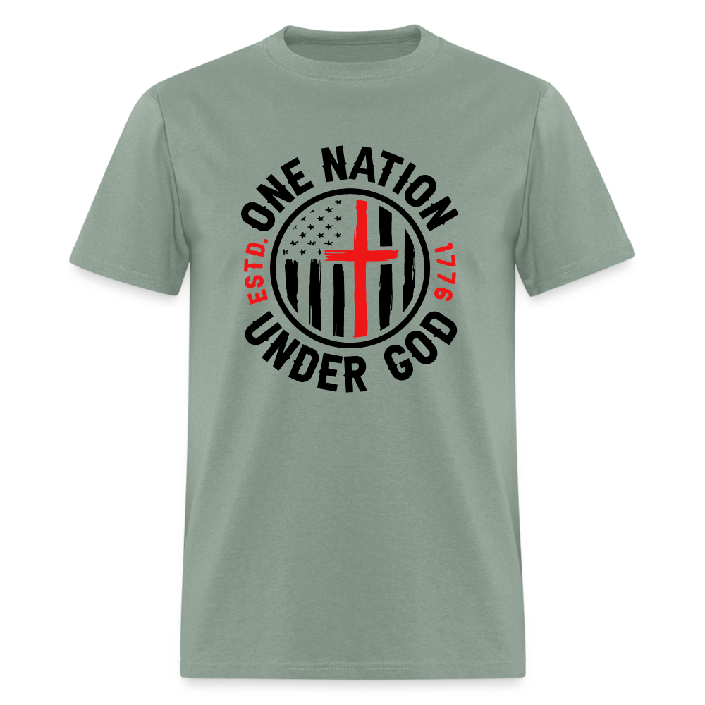 One Nation Under God Classic T-Shirt - sage