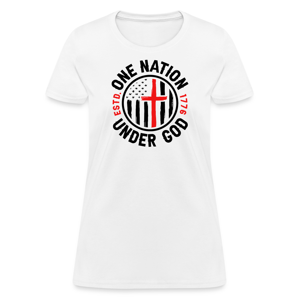 One Nation Under God Women's T-Shirt - white