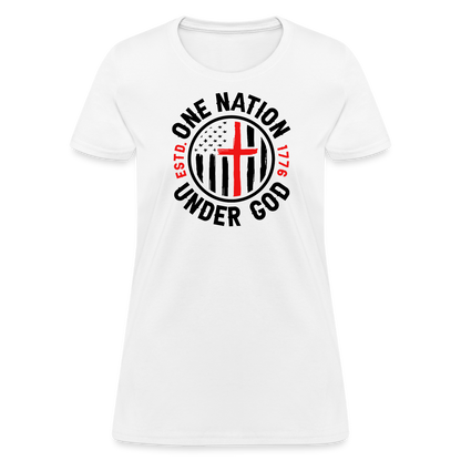 One Nation Under God Women's T-Shirt - white