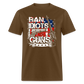 Ban idiots not Guns Classic T-Shirt - brown