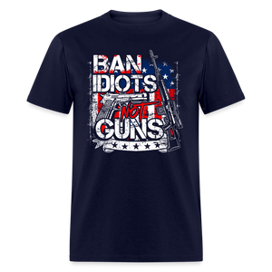 Ban idiots not Guns Classic T-Shirt - navy