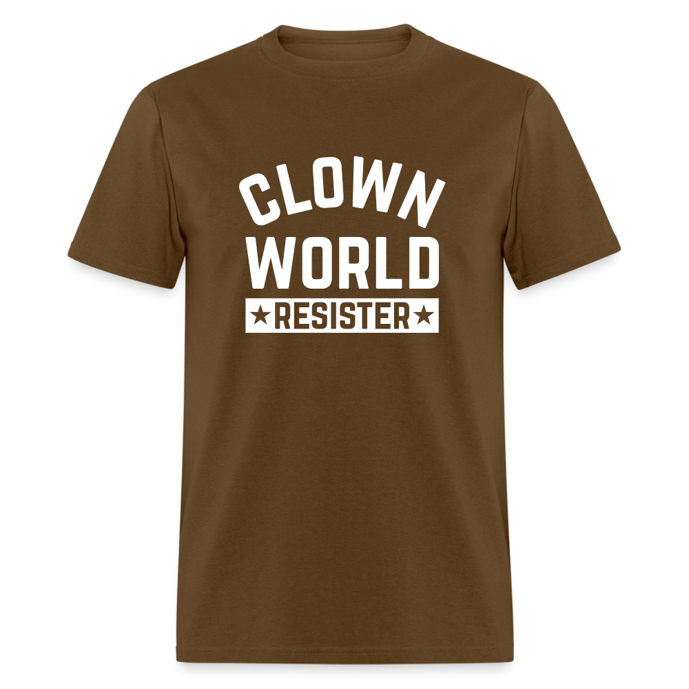 Clown World Resister Men's Classic T-Shirt - brown