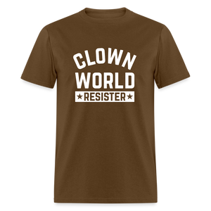 Clown World Resister Men's Classic T-Shirt - brown