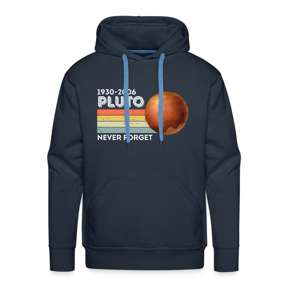 1930-2006 Pluto Never Forget Funny Men’s Premium Hoodie - navy