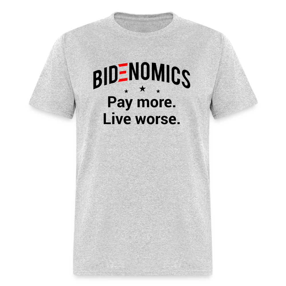 Bidenomics: Pay More, Live Worse Classic T-Shirt - heather gray