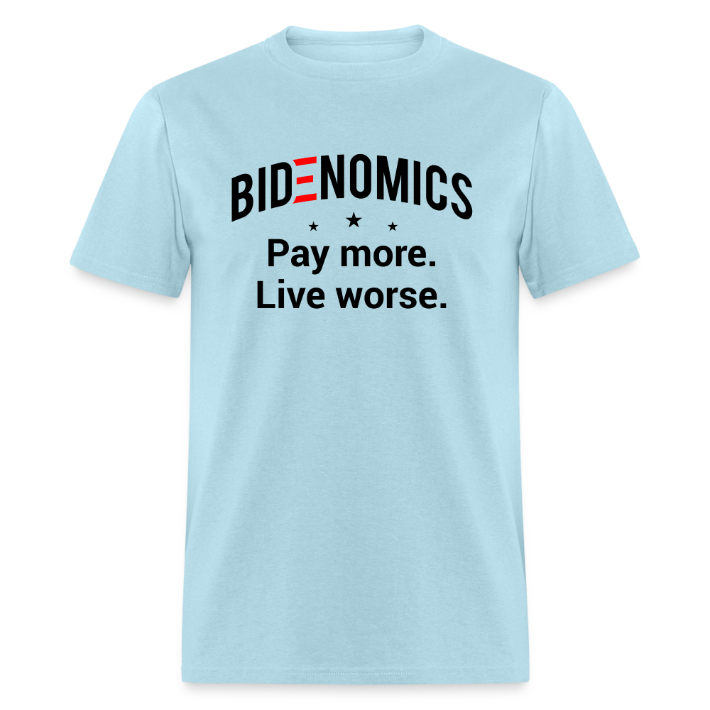 Bidenomics: Pay More, Live Worse Classic T-Shirt - powder blue