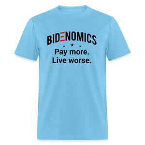 Bidenomics: Pay More, Live Worse Classic T-Shirt - aquatic blue