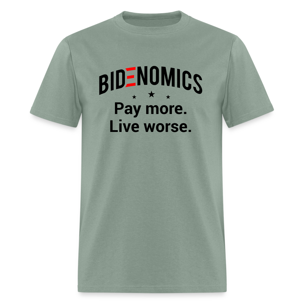 Bidenomics: Pay More, Live Worse Classic T-Shirt - sage