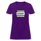 Trigger Advisory Warning Women's T-Shirt - purple