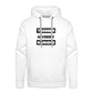 Trigger Advisory Warning Men’s Premium Hoodie - white