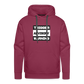 Trigger Advisory Warning Men’s Premium Hoodie - burgundy