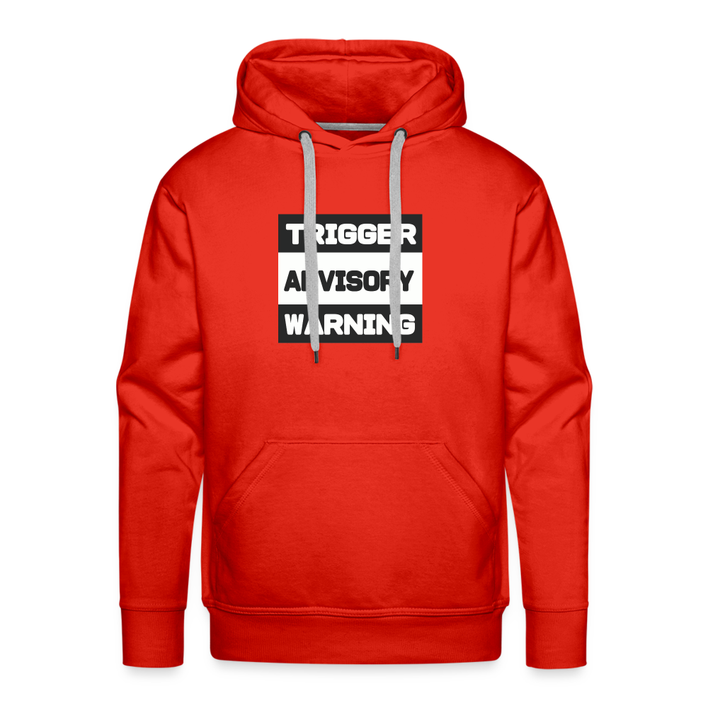 Trigger Advisory Warning Men’s Premium Hoodie - red