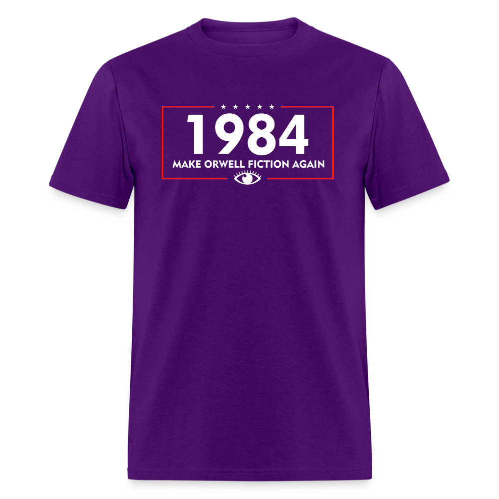 Make Orwell Fiction Again 1984 Classic T-Shirt - purple