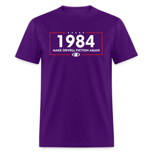 Make Orwell Fiction Again 1984 Classic T-Shirt - purple