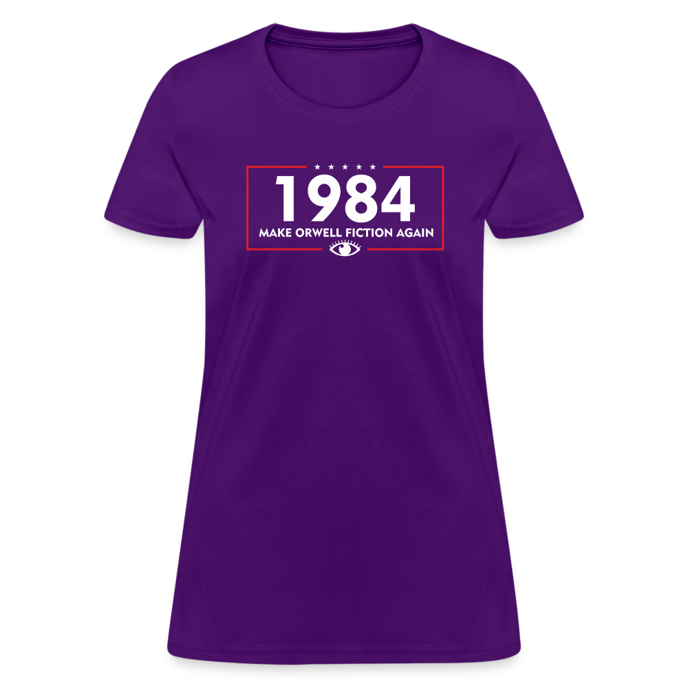 Make Orwell Fiction Again 1984 Women's T-Shirt - purple