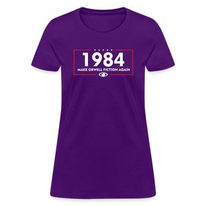 Make Orwell Fiction Again 1984 Women's T-Shirt - purple