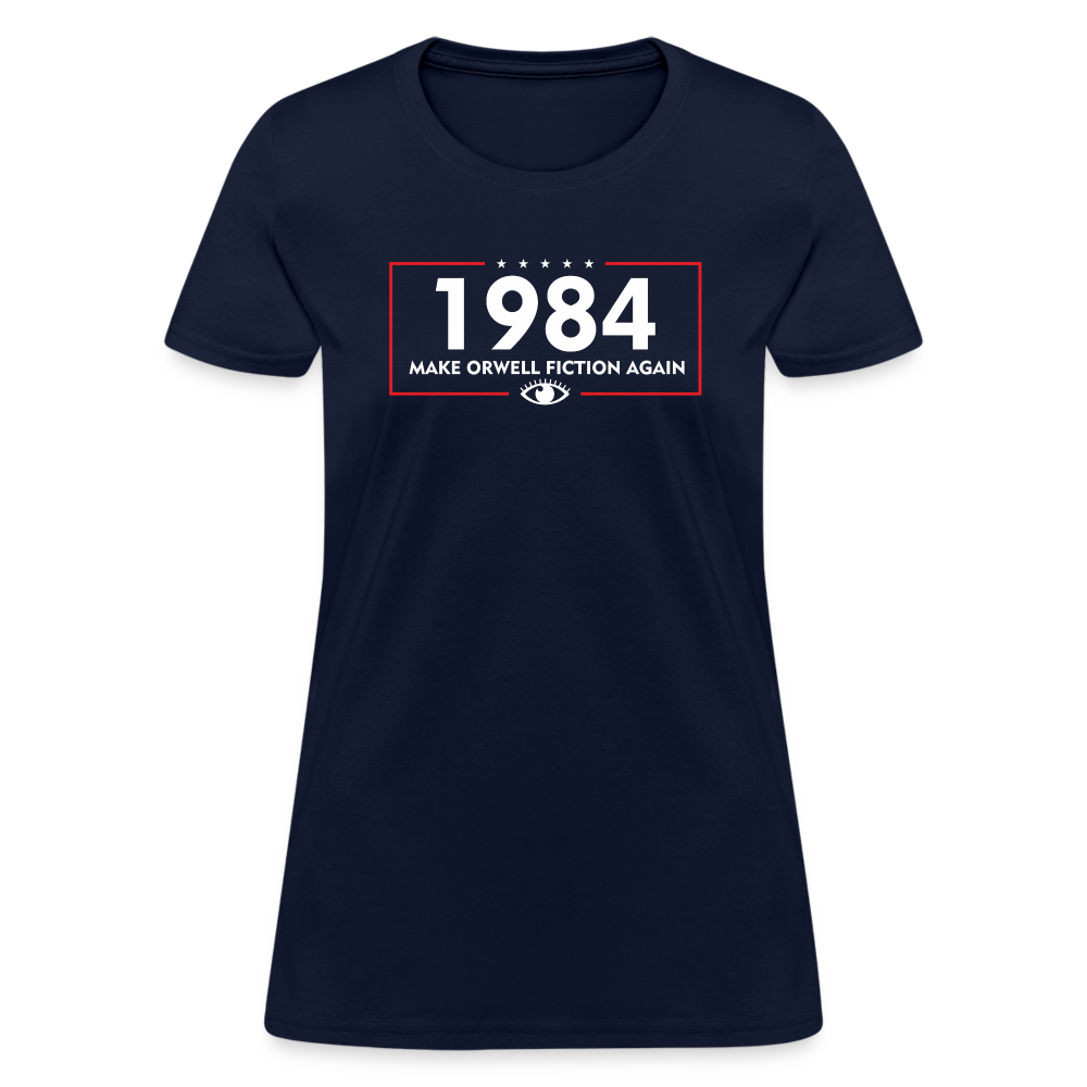 Make Orwell Fiction Again 1984 Women's T-Shirt - navy