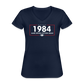 Make Orwell Fiction Again 1984 Women's V-Neck T-Shirt - navy