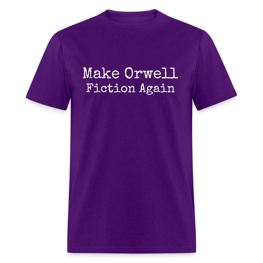 Make Orwell Fiction Again Classic T-Shirt - purple