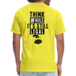 Think While It's Still Legal (Back Print) Classic T-Shirt - yellow