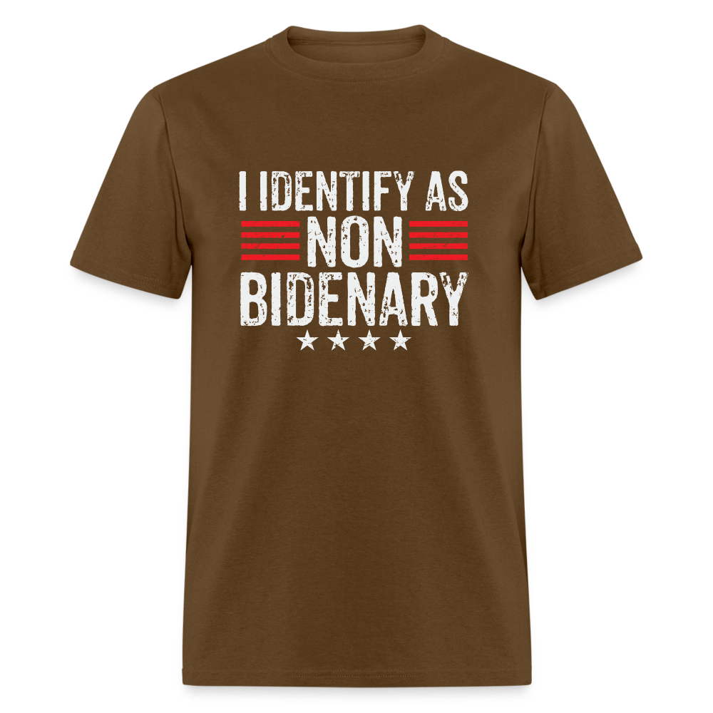 I Identify as Non-Bidenary Classic T-Shirt - brown