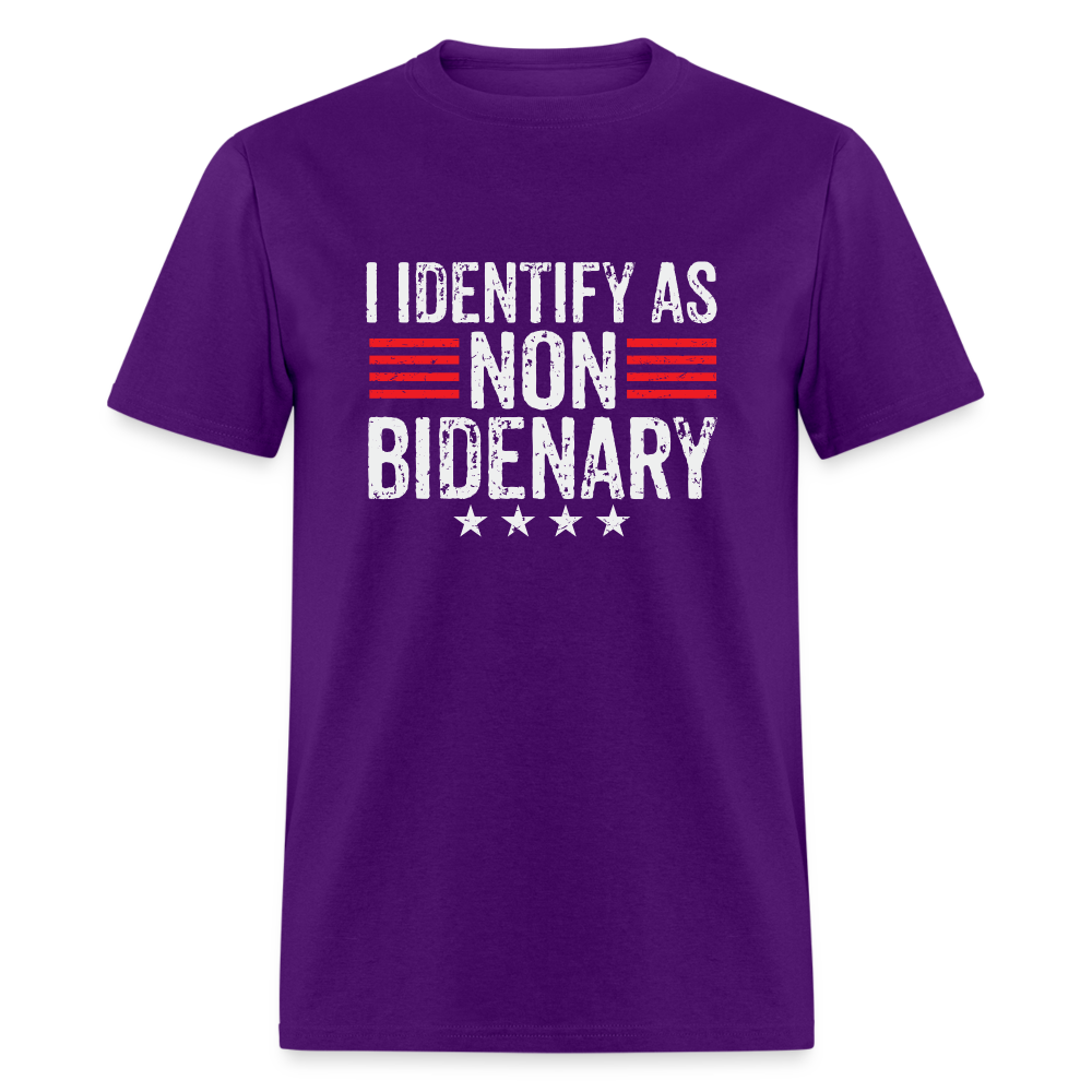 I Identify as Non-Bidenary Classic T-Shirt - purple