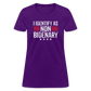 I Identify as Non-Bidenary Women's T-Shirt - purple