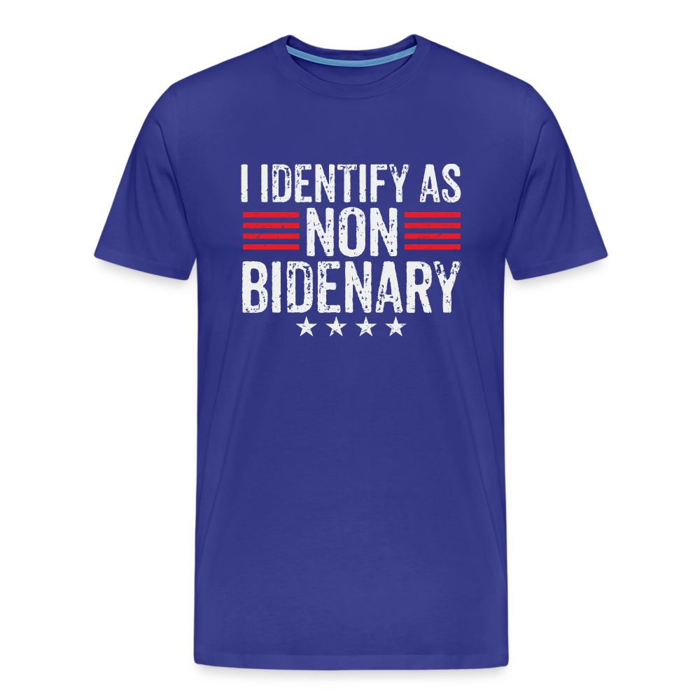 I Identify as Non-Bidenary Men's Premium T-Shirt - royal blue