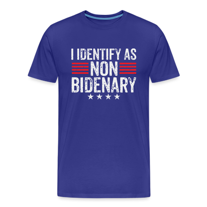 I Identify as Non-Bidenary Men's Premium T-Shirt - royal blue