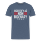 I Identify as Non-Bidenary Men's Premium T-Shirt - heather blue