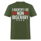 I Identify as Non-Bidenary (Back Print) Classic T-Shirt - military green